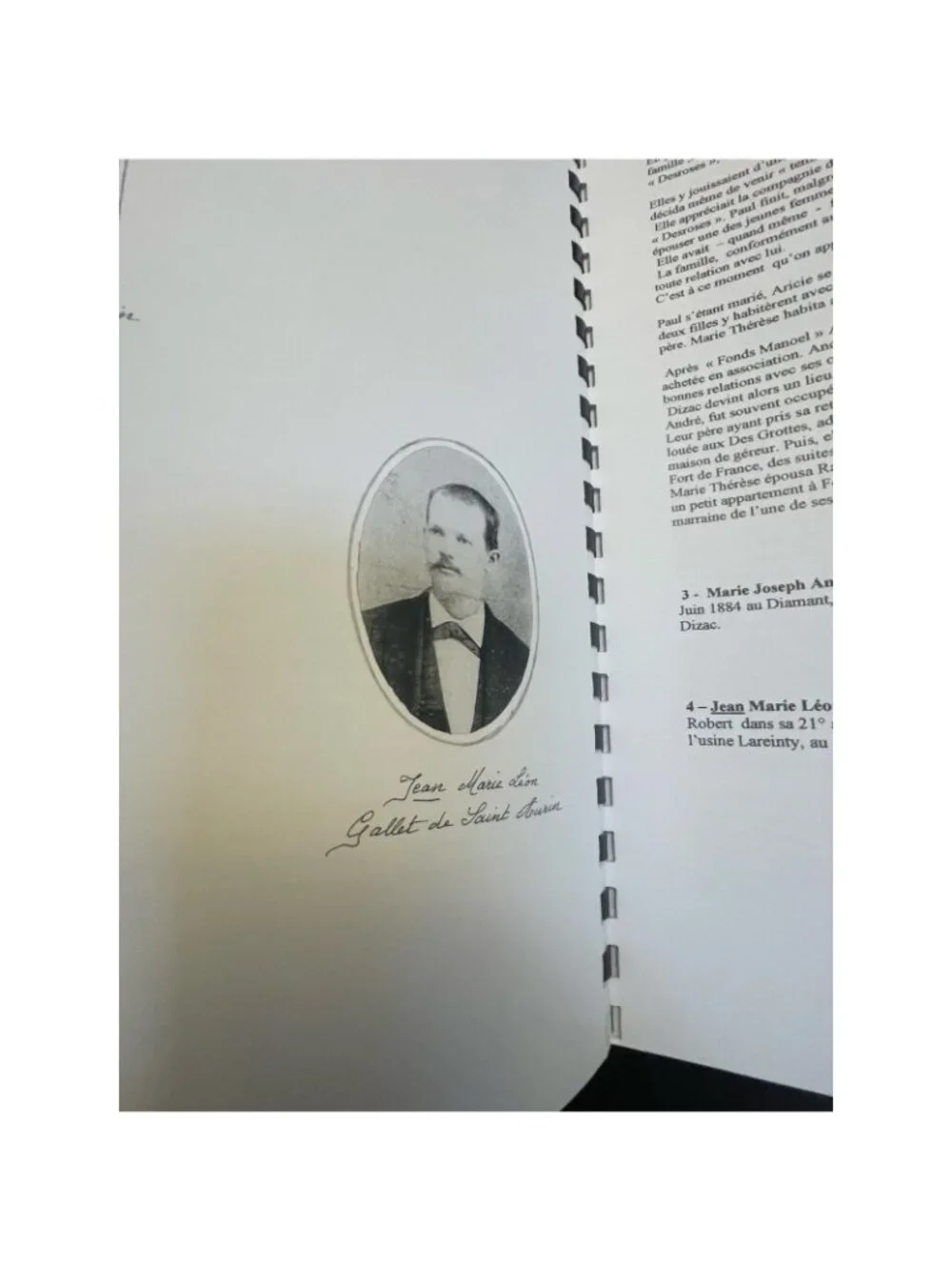 Les Gallet de Saint Aurin Martinique French Genealogy Photo History Archive